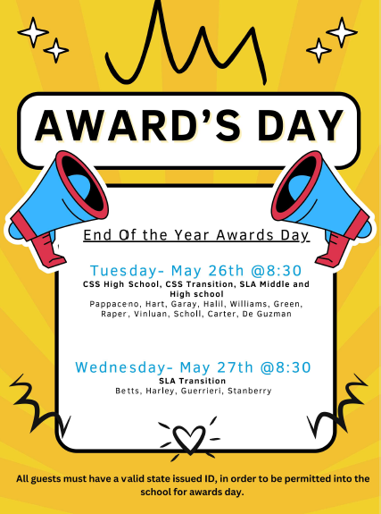 Flyer for awards day