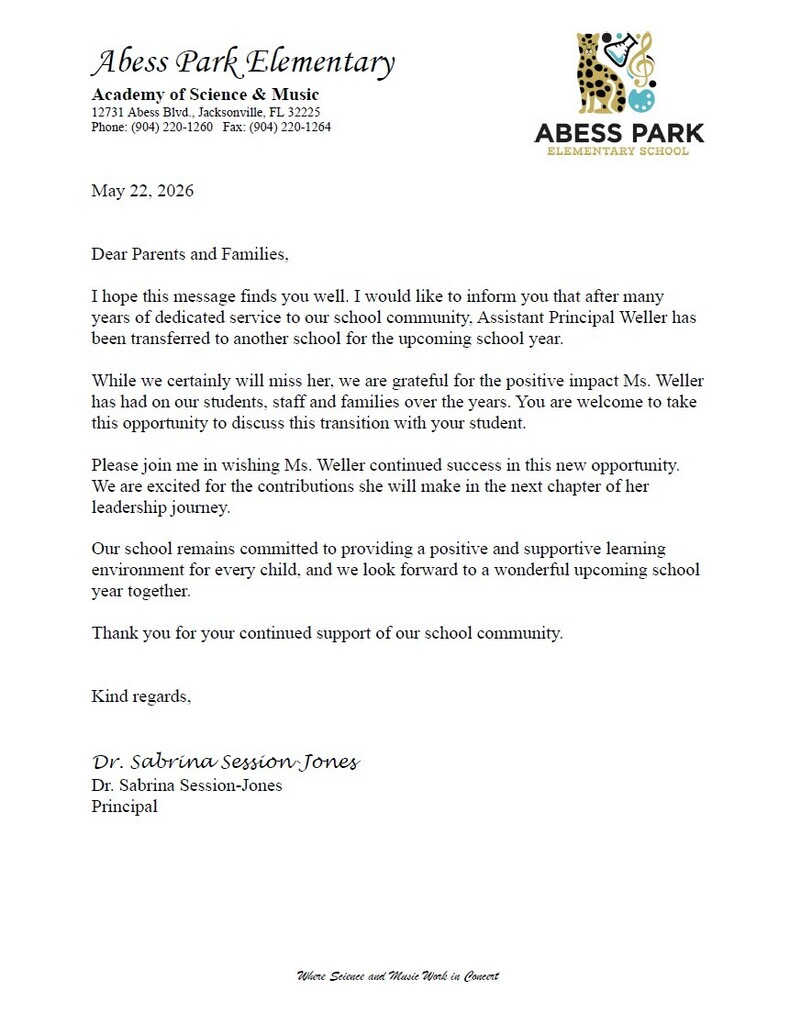 Weller Letter