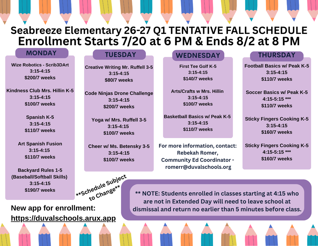 Community Ed Fall 26-27 Q1 Schedule