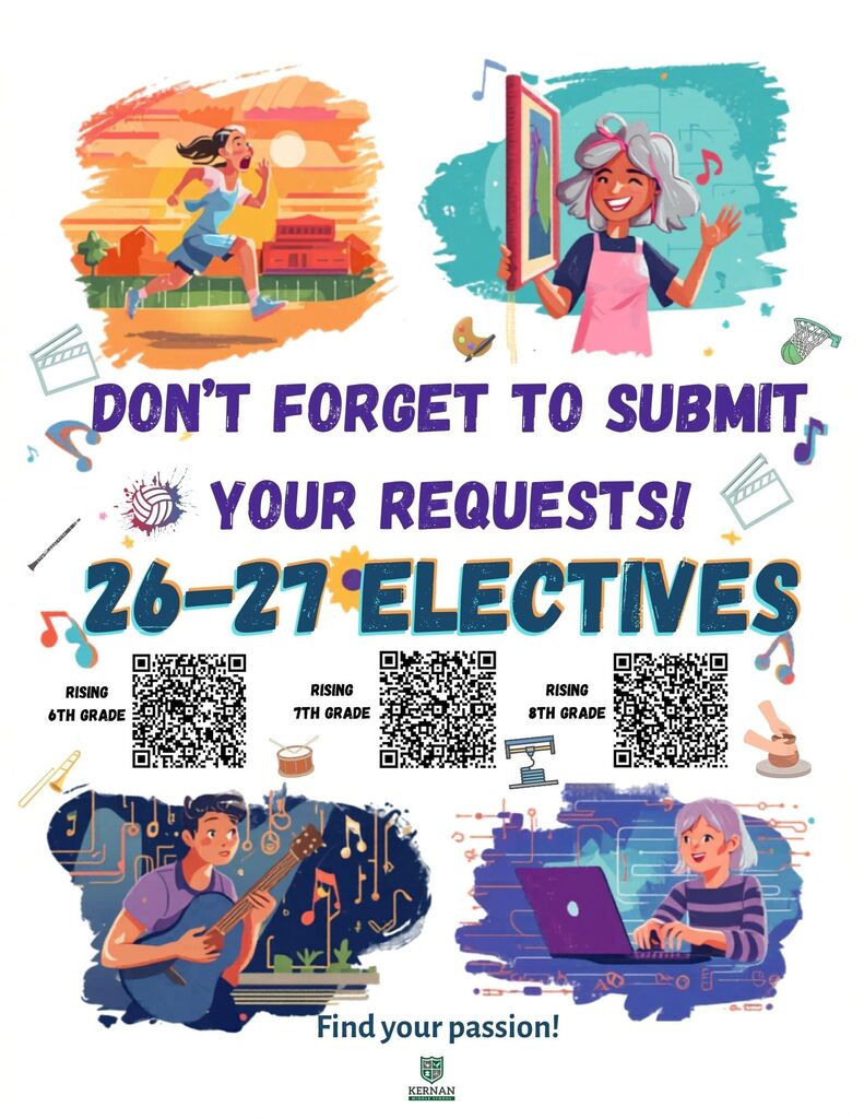 QR code to request electives