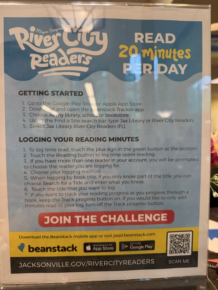 Jacksonville Public Libraries reading challenge