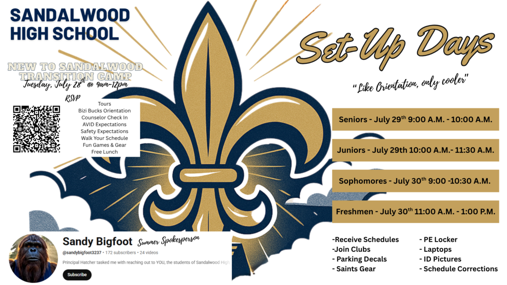 Transition Camp & Set-Up Days
