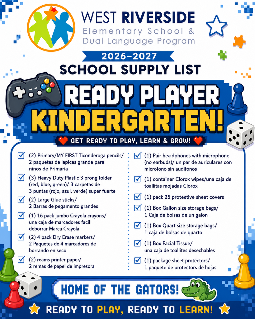 Kindergarten grade supply list