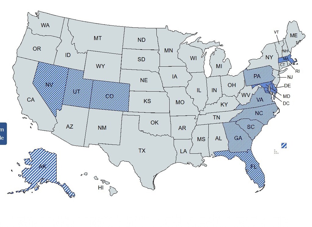 USA Map of States posted