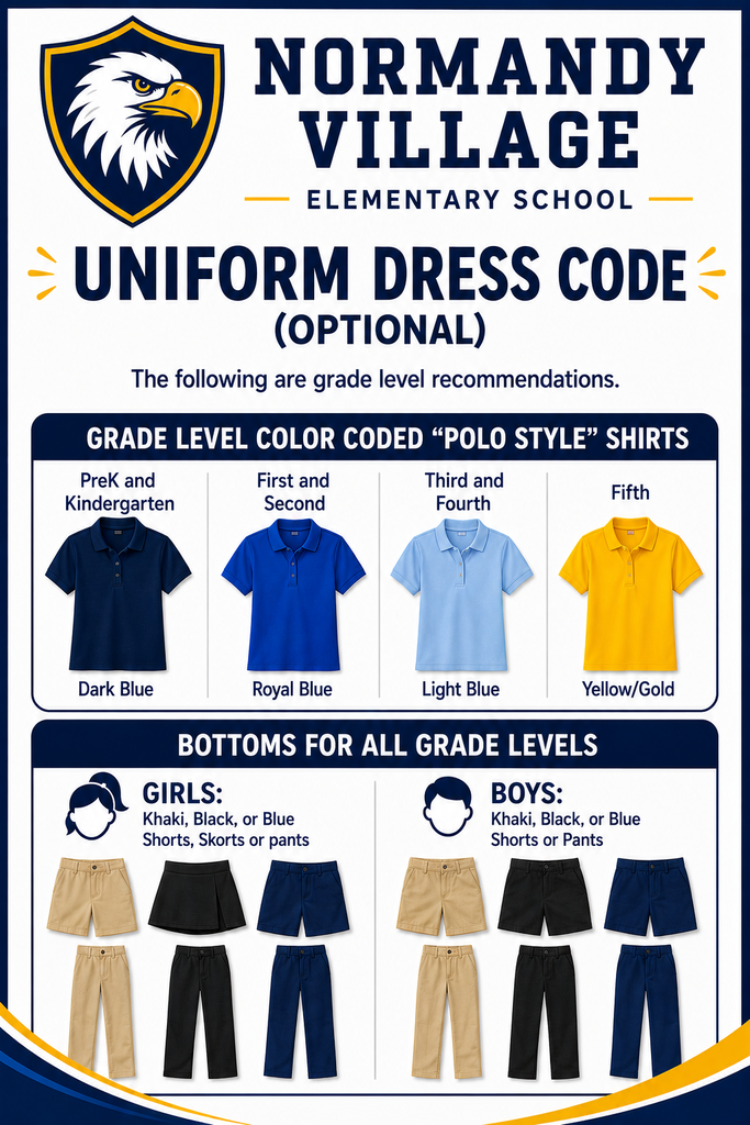 Normandy Village Elementary School; Uniform driess code; Optional