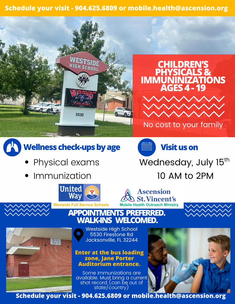 Children's Physicals & Immunizations