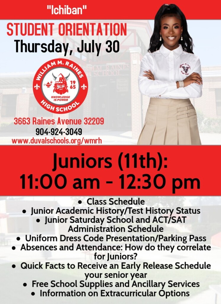 Juniors (11th): 11:00 am - 12:30 am