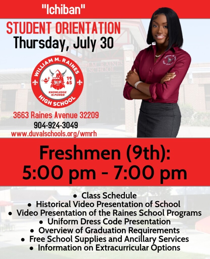 Freshmen (9th): 5:00 pm - 7:00 pm