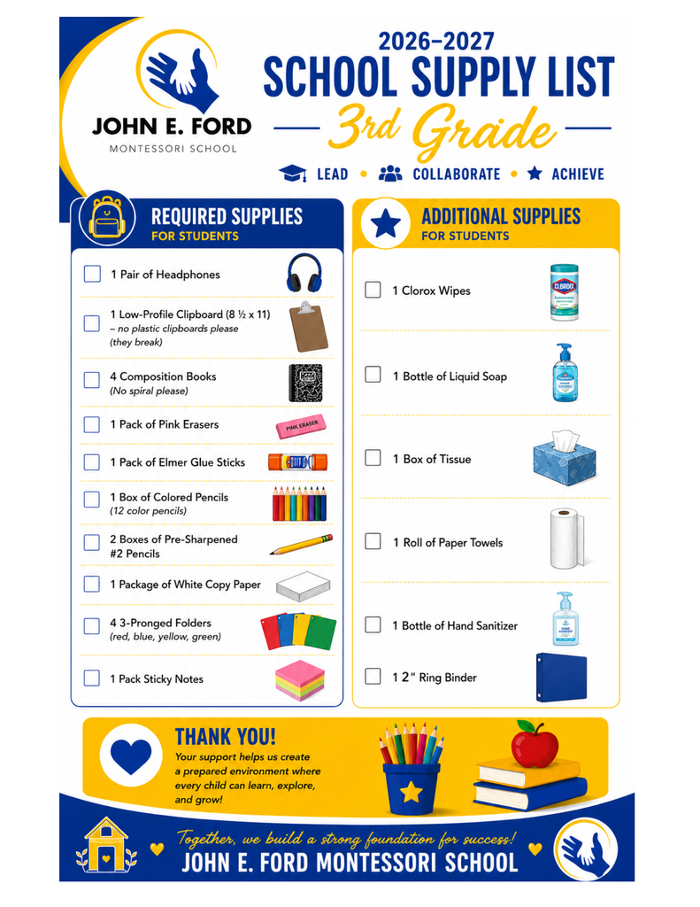 Supply Lists 2026