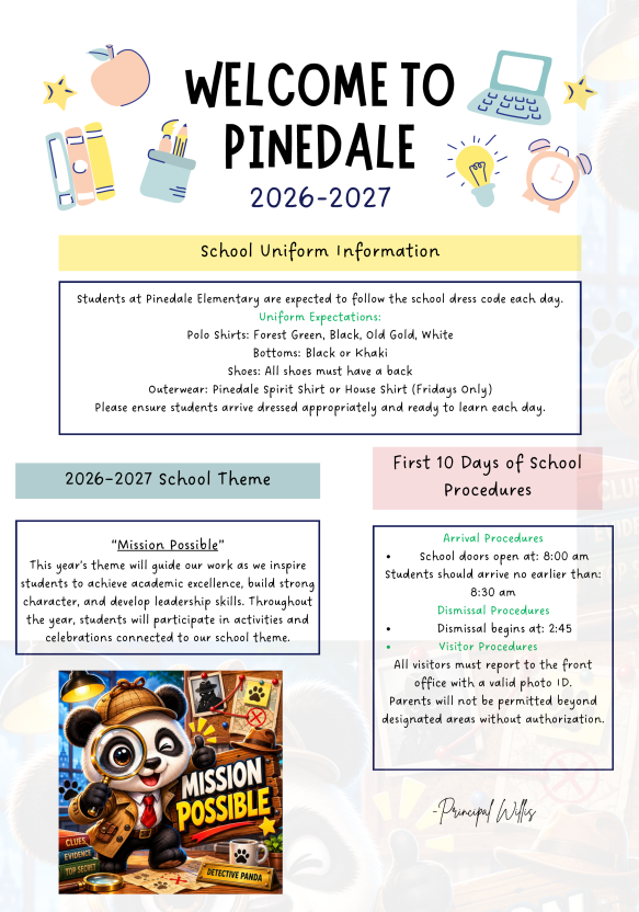 Welcome to Pinedale 2026-2027