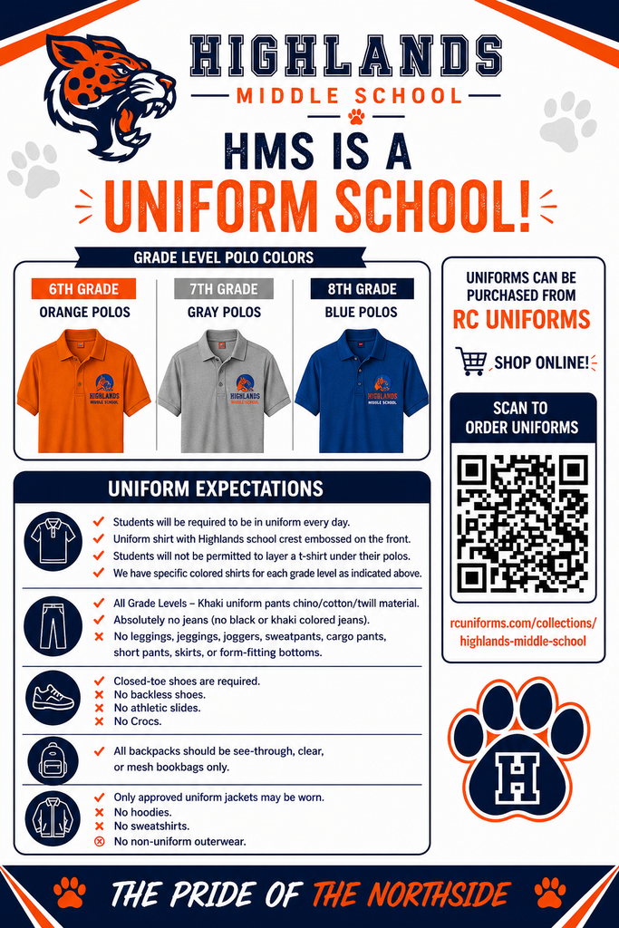 2026-2027 School Uniform Information