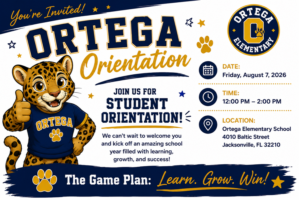 Ortega Elementary School Orientation Flyer