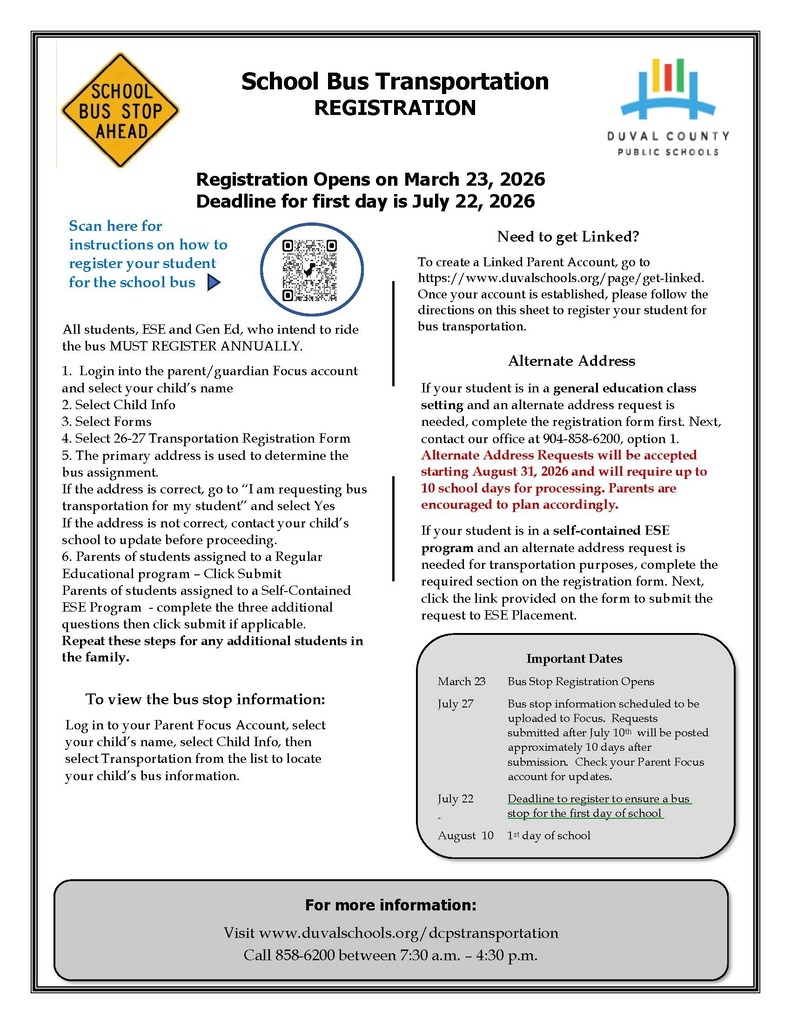 Bus Registration Information
