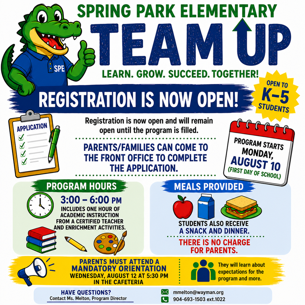 TEAM UP Registration Flyer (English)