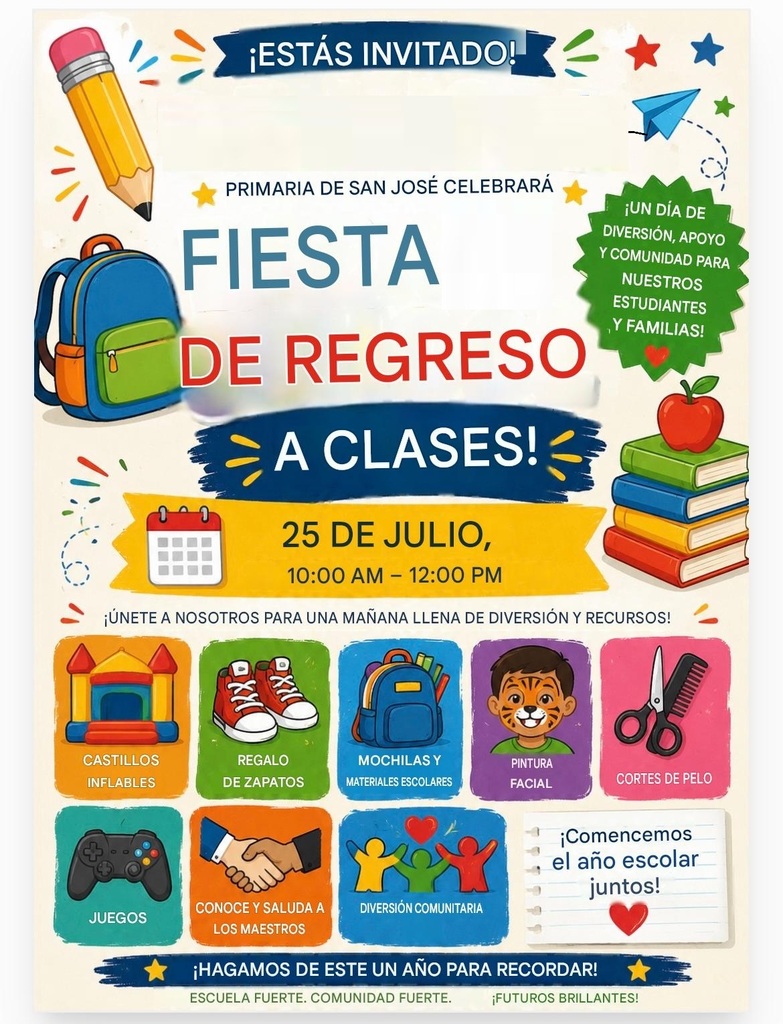 BACK TO SCHOOL BASH FLYER spanish
