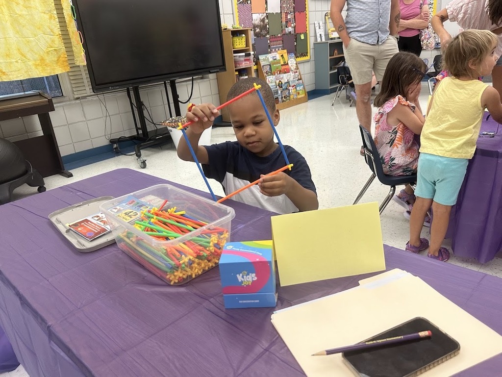 A child working on an activity