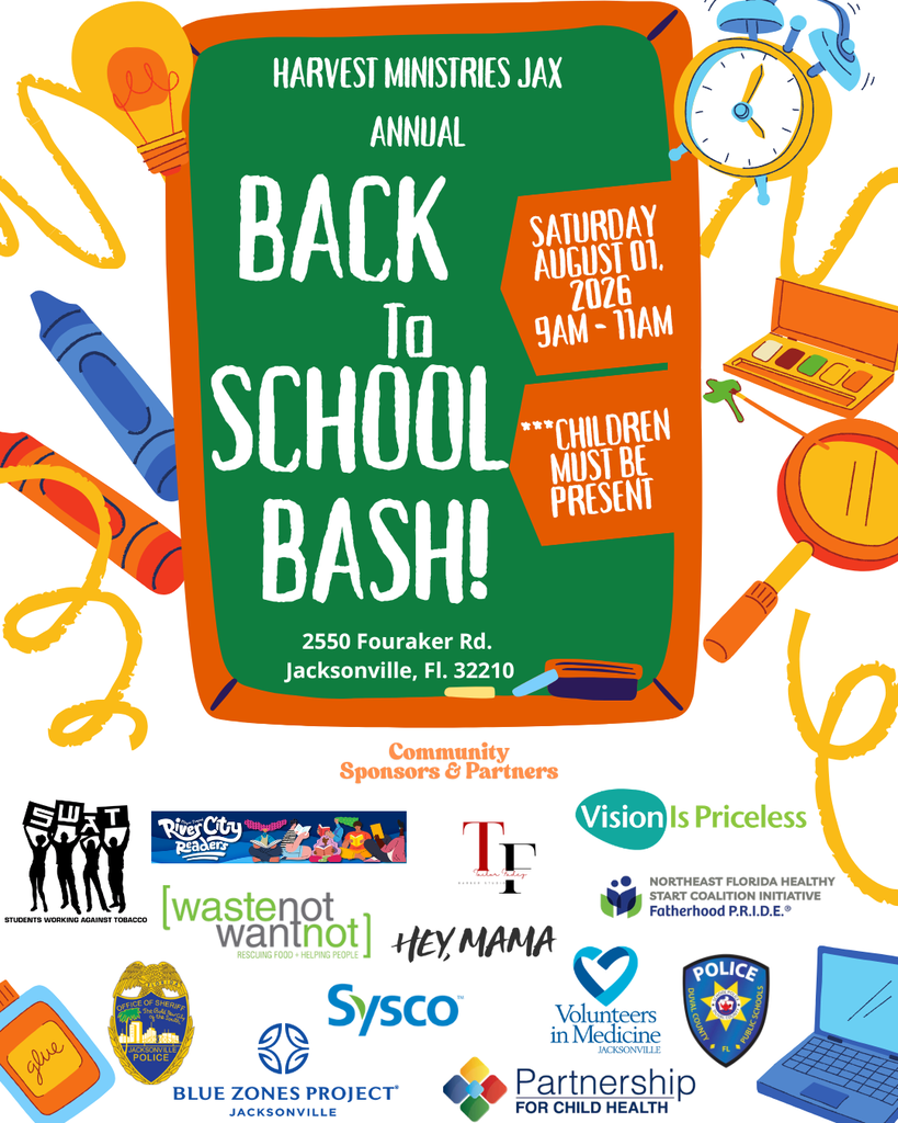 Harvest Ministries Jax Annual Back to school bash