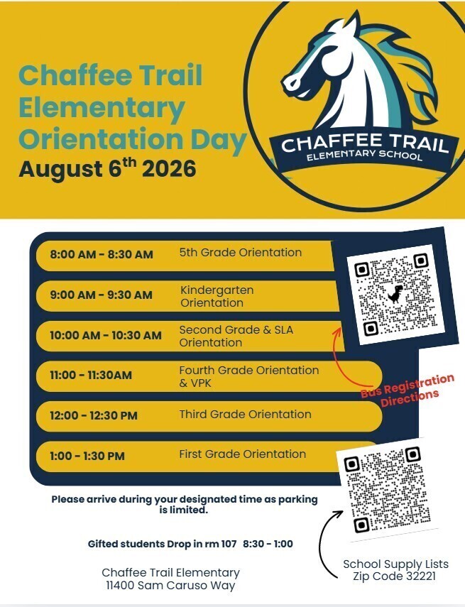 orientation schedule