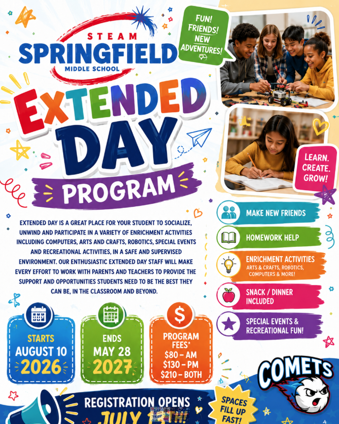 Flyer for Extended Day registration