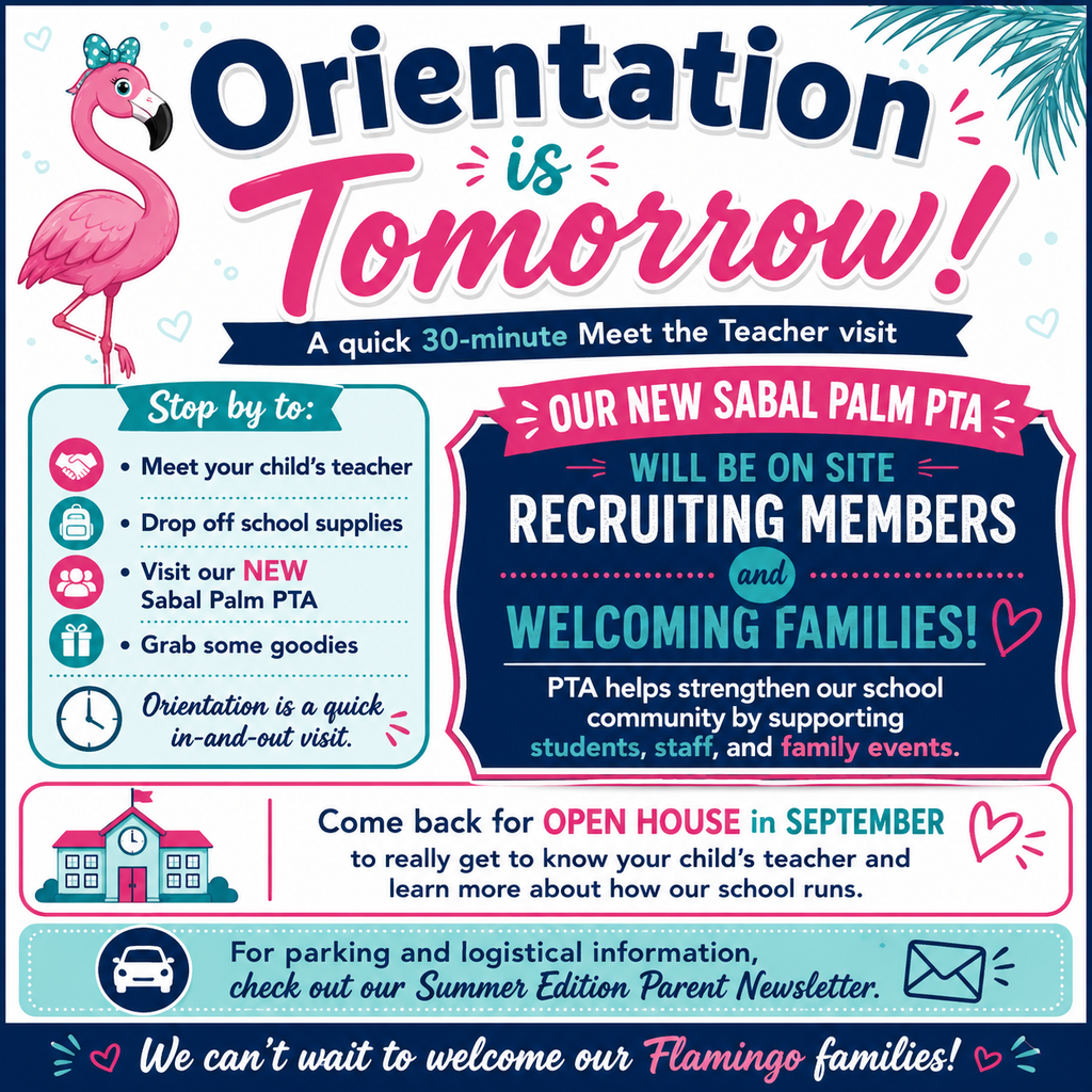 Orientation Reminder Flyer