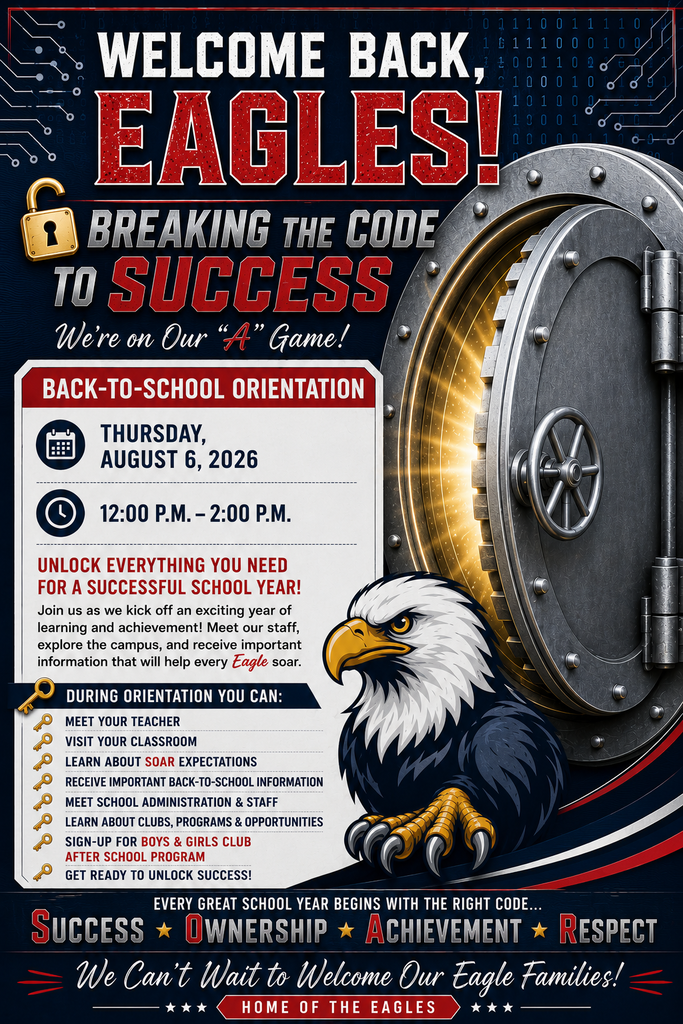 The flyer gives details about student orientation for Ramona Boulevard Elementary School on August 6, 2026 from 12:00-2:00 PM.