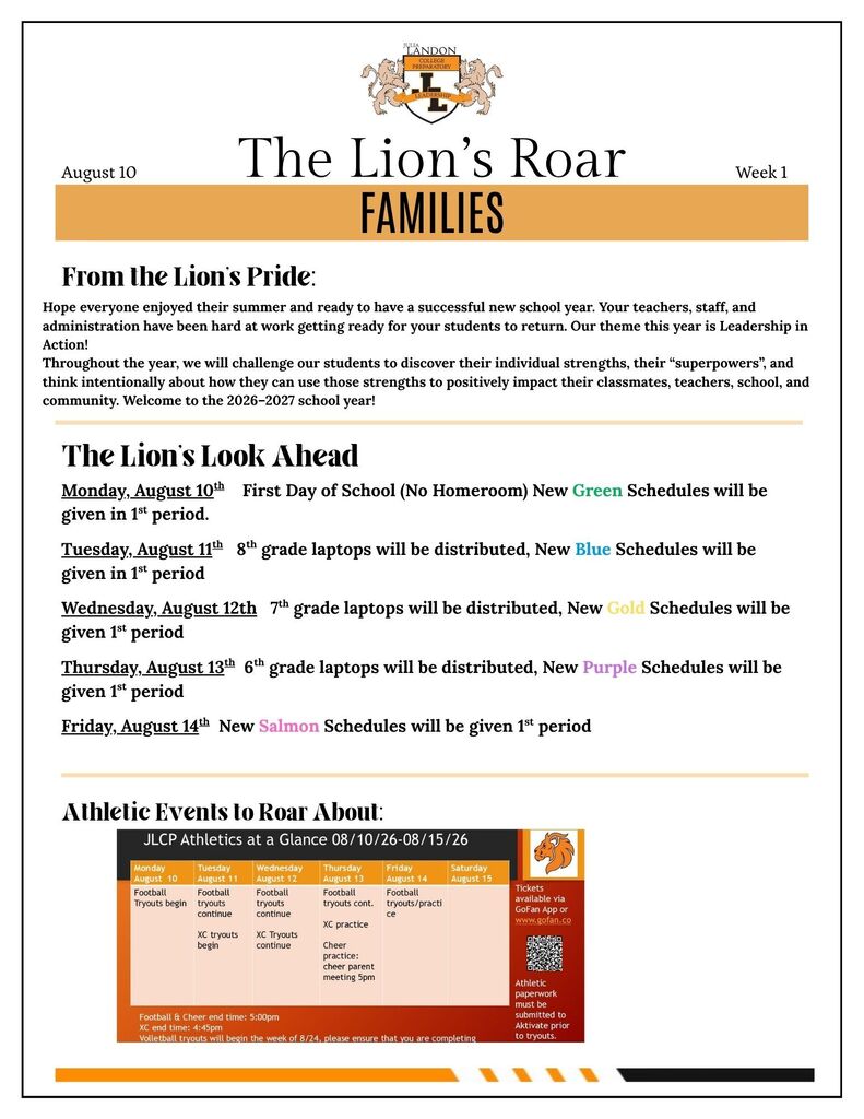 Lion's Newsletter