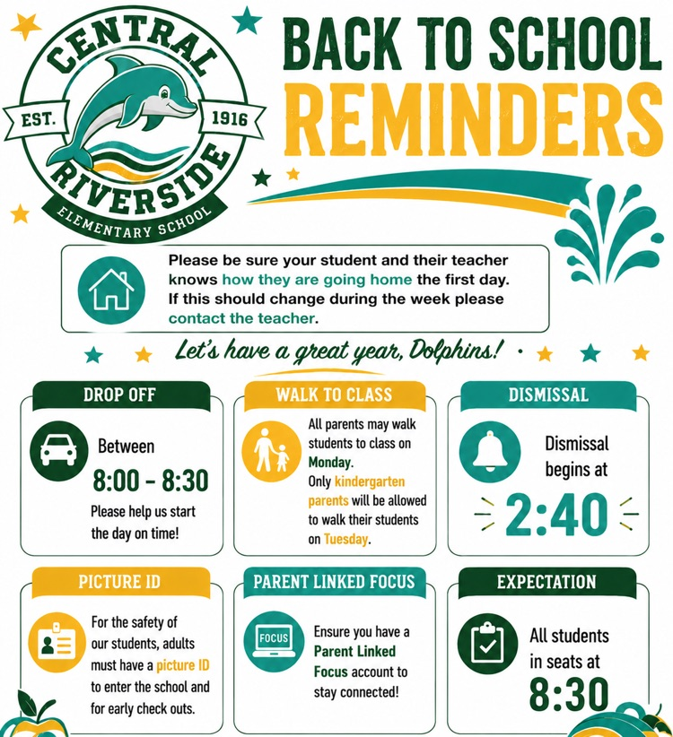 Back to School Reminders