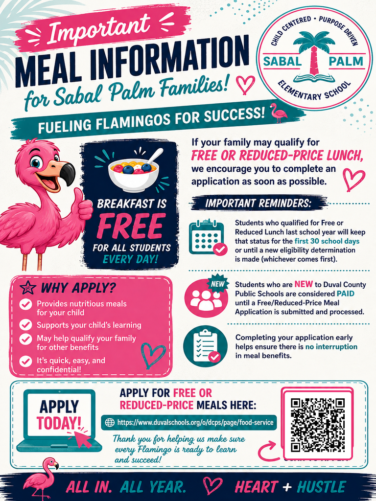 Sabal Palm Meal Flyer