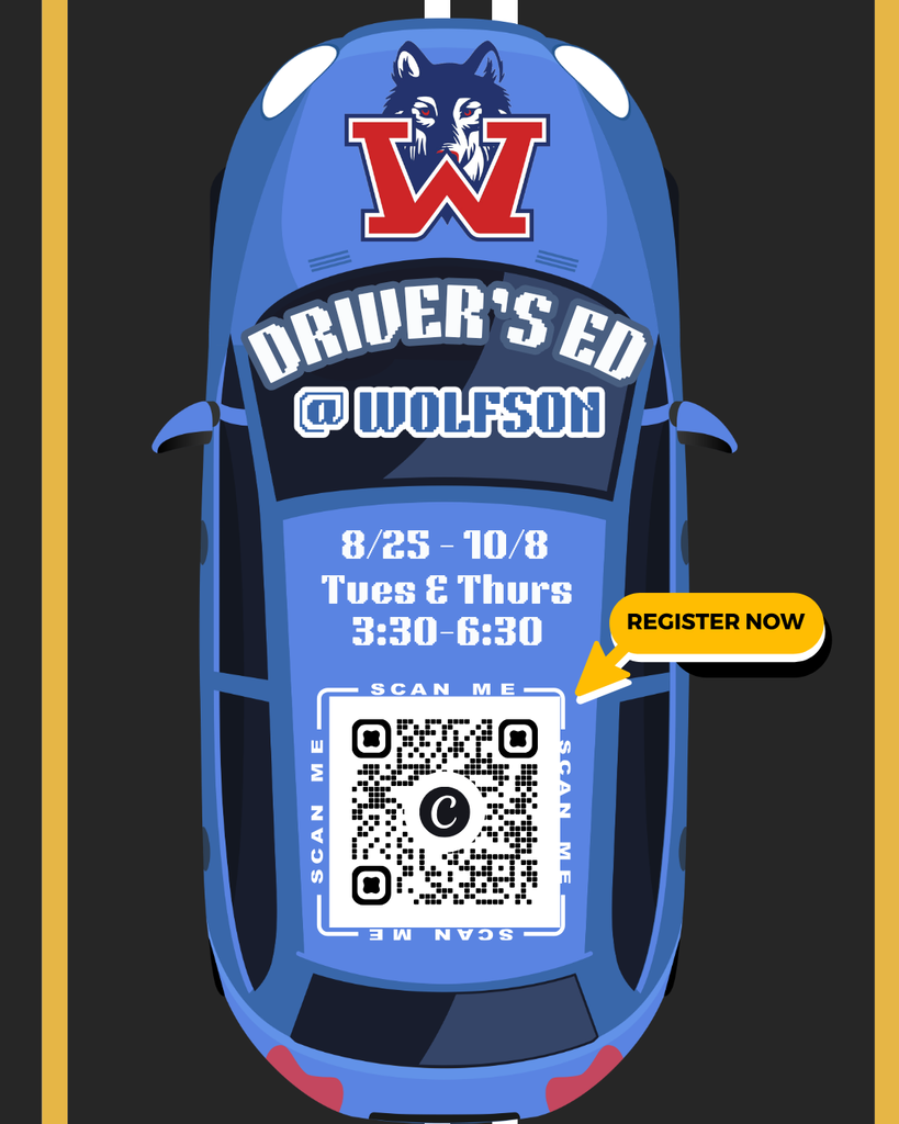 Drivers Ed at Wolfson Register Now