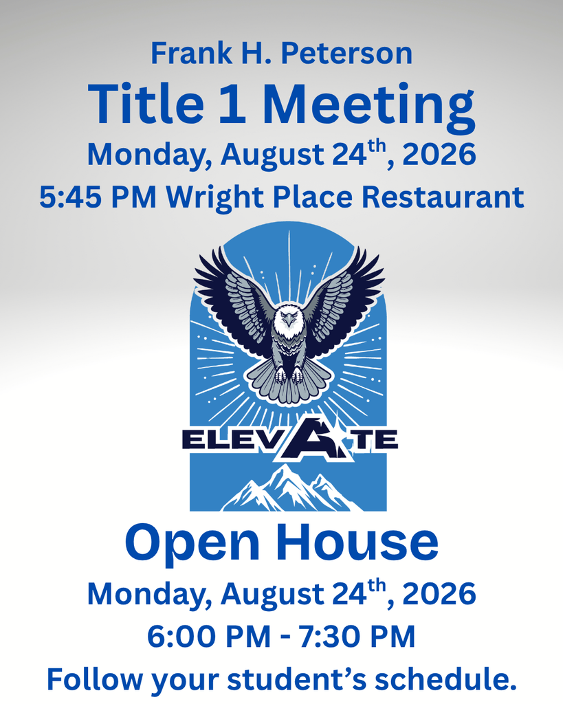 Title 1 Meeting and Open House Flyer