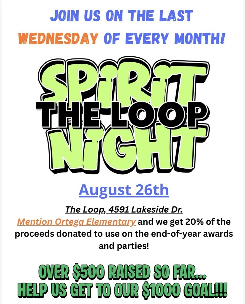Spirit Night Flyer