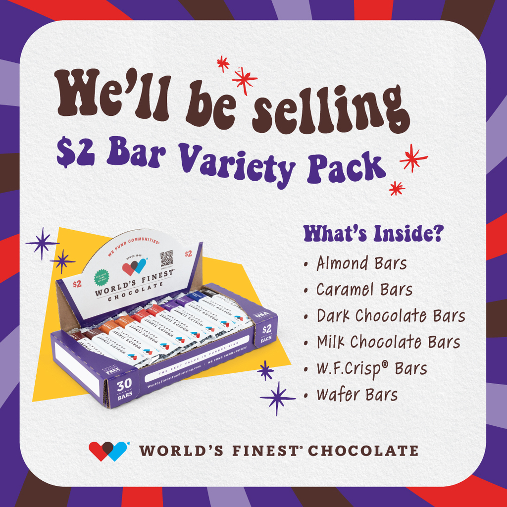 WFC sale $2 a candy bar