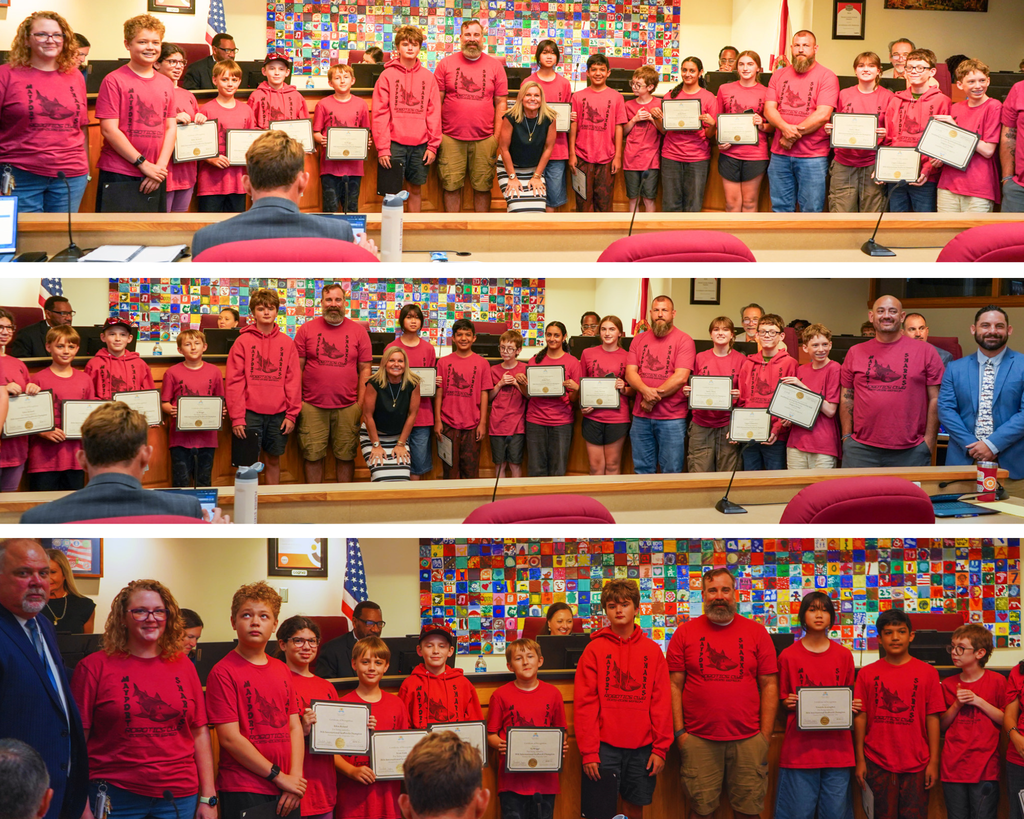 Mayport Coastal Sciences Middle Robotics teams recognized at board meeting