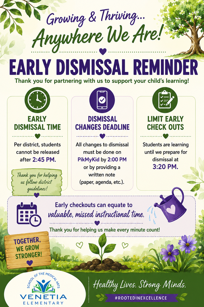 early dismissal reminder