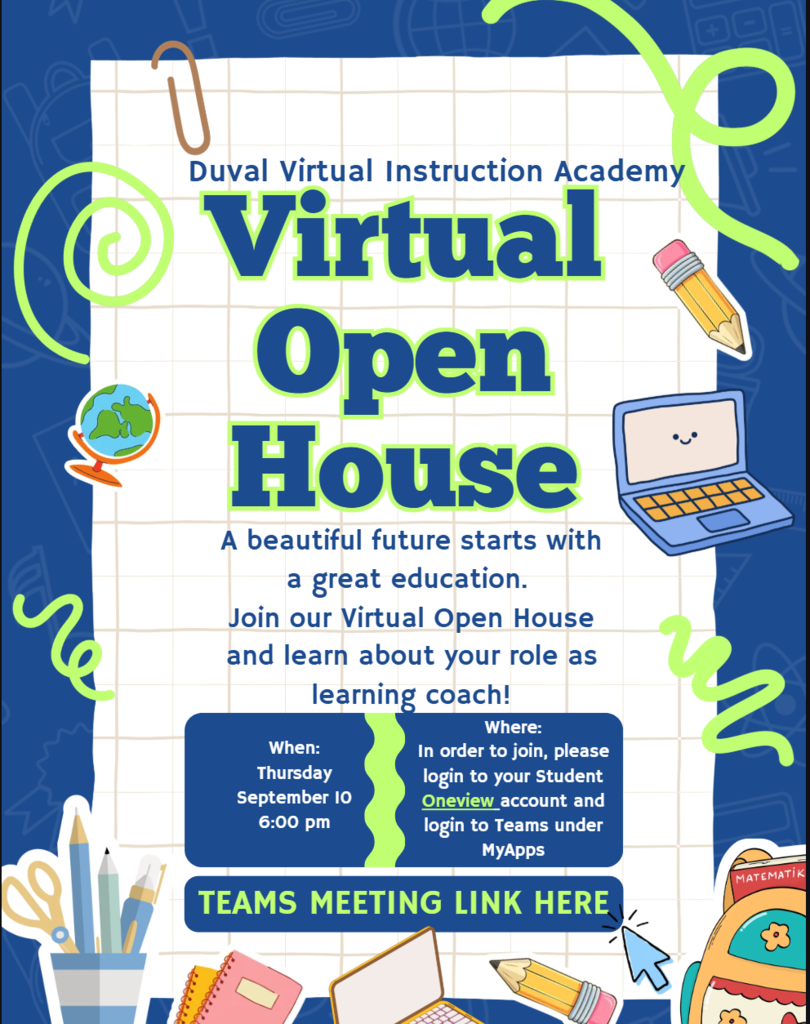 Open House Flyer for September 10th at 6pm