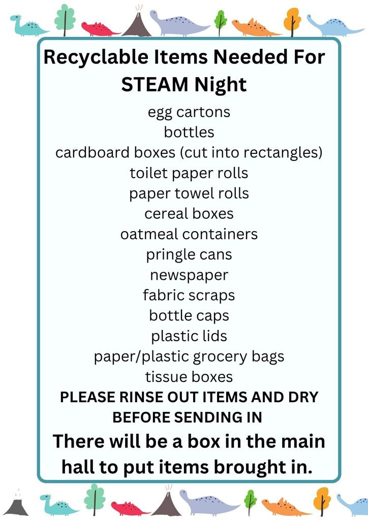 Recyclable Items Needed