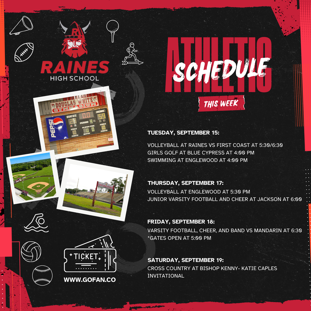 WMR Athletics for September 15-19, 2026