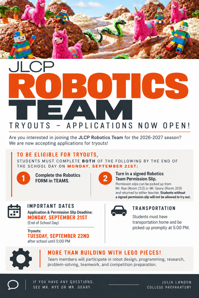 Robotics Tryout Form 2026