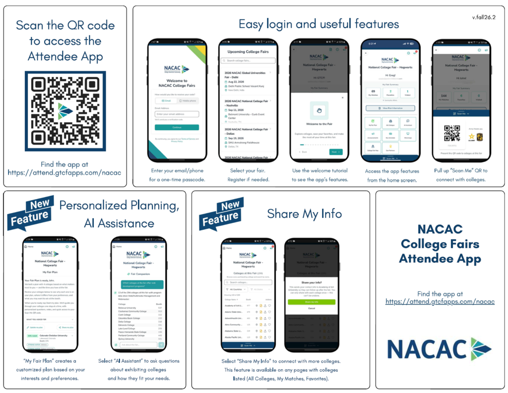 NACAC College Fair Attendee App