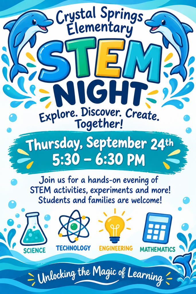 STEM Night Flyer- Thursday, September 24th 5:30-6:30 PM