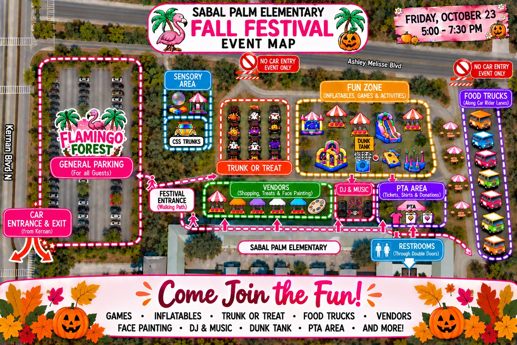 Fall Festival Campus Map