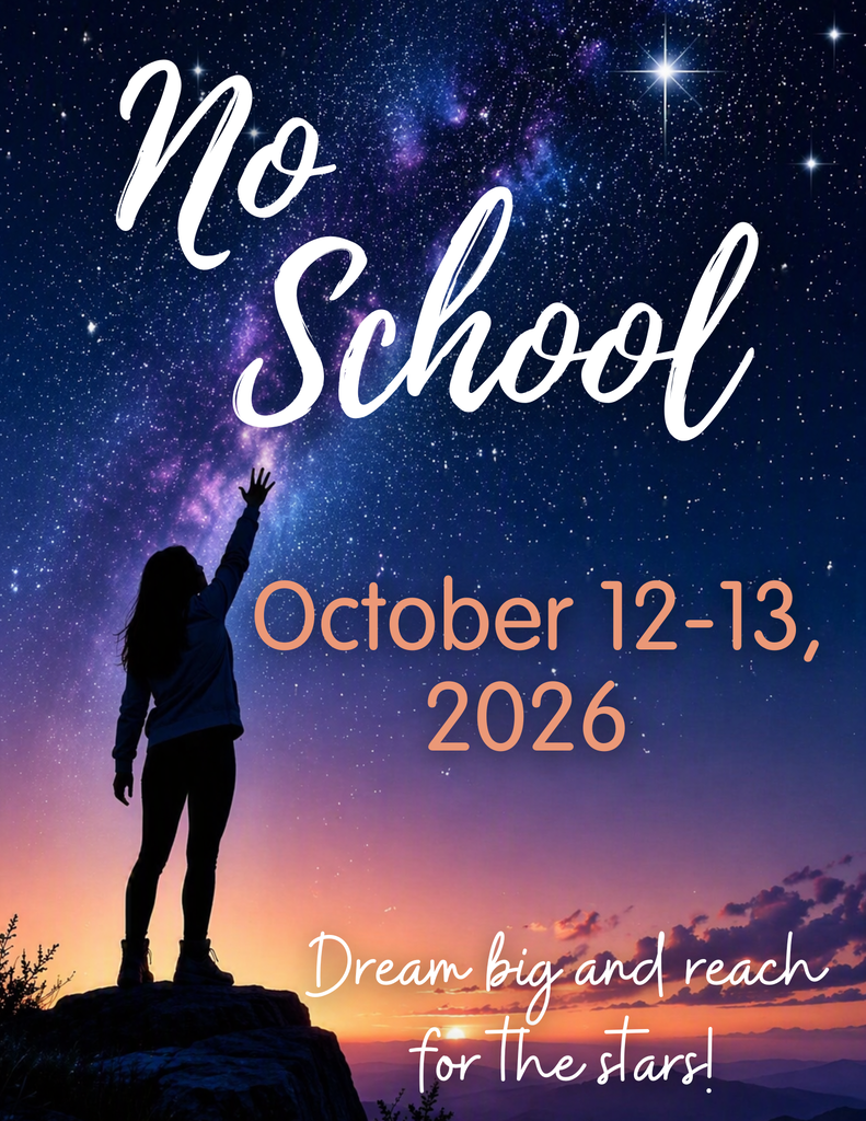 There will be no school October 12 and 13, enjoy the long weekend!