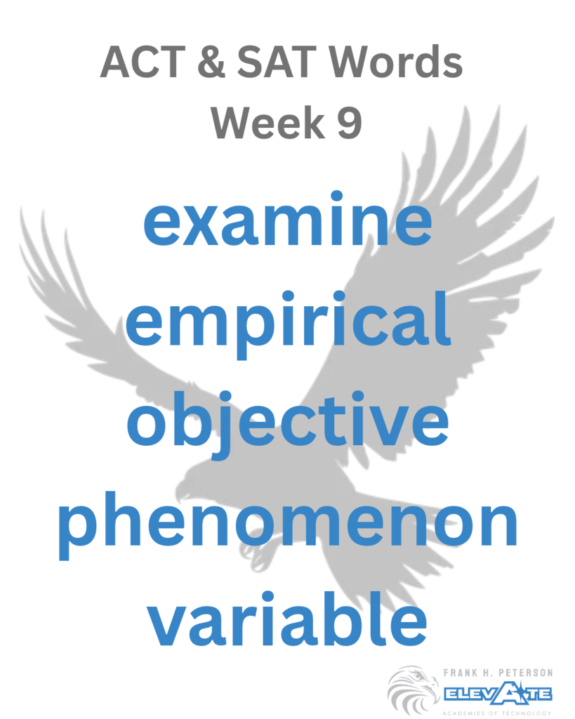 ACT/SAT Week 9 Vocab Words