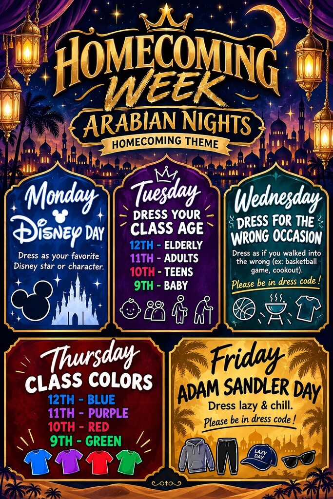 Homecoming Week Theme Days
