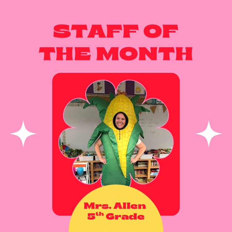 Pictures of staff member of the month 