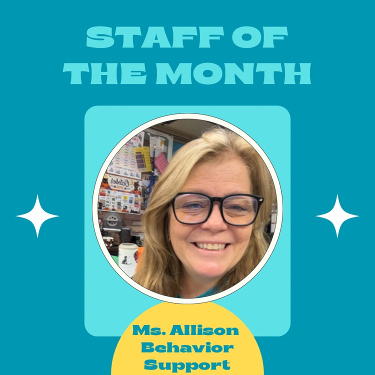 Pictures of staff member of the month 