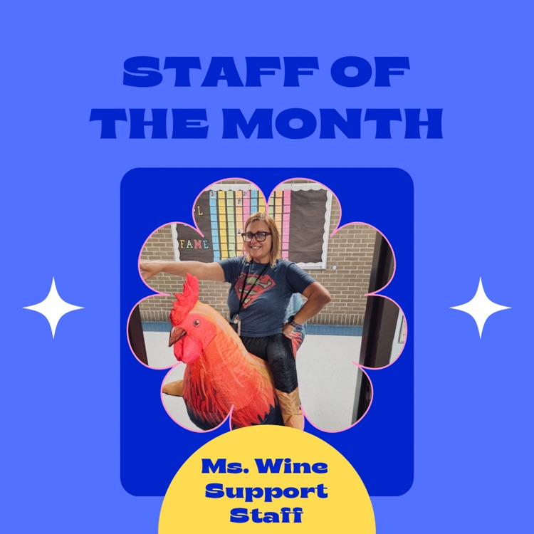 Pictures of staff member of the month 