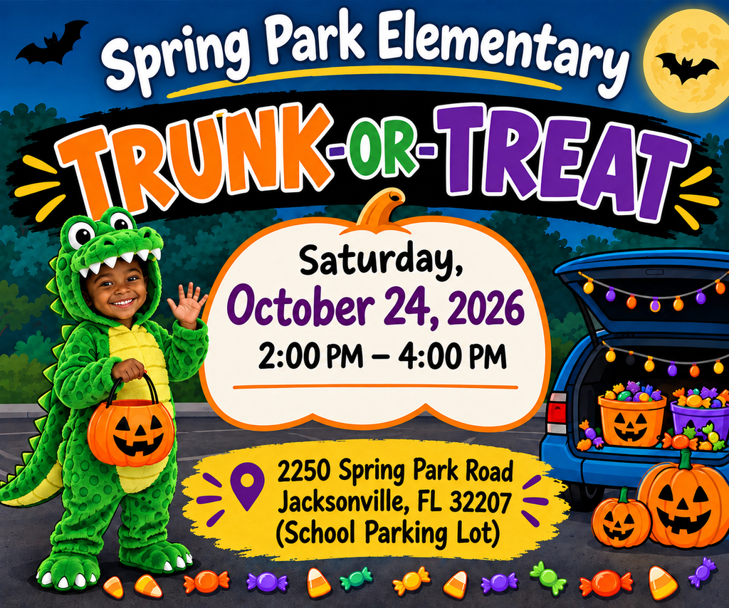 SPE's Trunk-Or-Treat Saturday, October 24th from 2pm-4pm