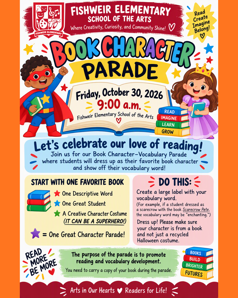 Bok Character Parade Details