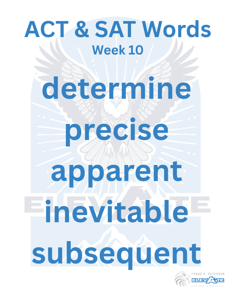 ACT & SAT Words Week 10